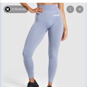 GYMSHARK Lightweight Seamless Tights - Blue